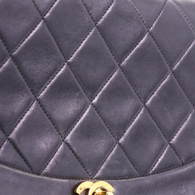 Chanel Vintage Diana Flap Bag Quilted Lambskin Medium 3