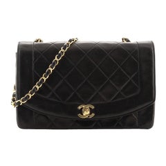 Chanel Vintage Diana Flap Bag Quilted Lambskin Medium