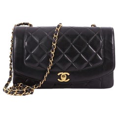 Chanel Vintage Diana Flap Bag Quilted Lambskin Medium