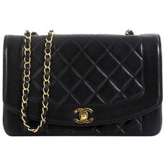 Chanel Vintage Diana Flap Bag Quilted Lambskin Medium
