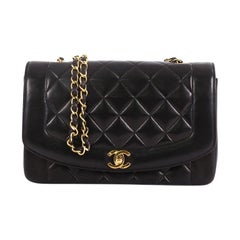Chanel Vintage Diana Flap Bag Quilted Lambskin Medium