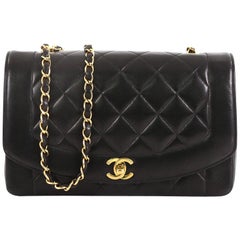 Chanel Vintage Diana Flap Bag Quilted Lambskin Medium