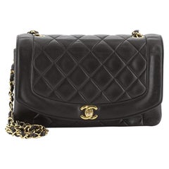 Chanel Vintage Diana Flap Bag Quilted Lambskin Medium
