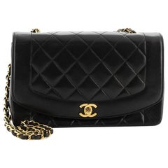 Chanel Vintage Diana Flap Bag Quilted Lambskin Medium