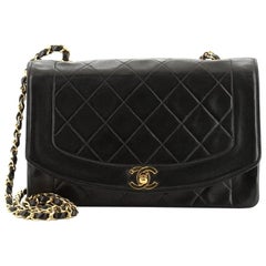 chanel diana caviar Chanel Vintage Diana Flap Bag Quilted Lambskin Medium