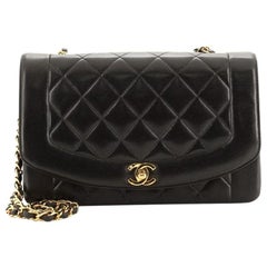 Chanel Vintage Diana Flap Bag Quilted Lambskin Medium Chanel Vintage Diana Flap Bag Quilted Lambskin Medium