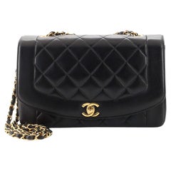 Chanel Vintage Diana Flap Bag Quilted Lambskin Medium