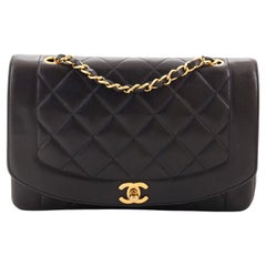 Chanel Vintage Diana Flap Bag Quilted Lambskin Medium