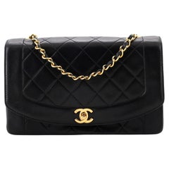 Chanel Vintage Diana Flap Bag Quilted Lambskin Medium