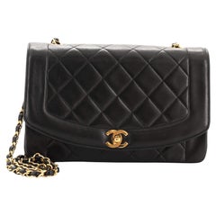 Chanel Vintage Diana Flap Bag Quilted Lambskin Medium