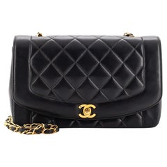 Chanel Vintage Diana Flap Bag Quilted Lambskin Medium