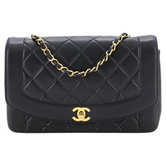 Chanel Vintage Diana Flap Bag Quilted Lambskin Medium