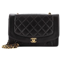 Chanel Vintage Diana Flap Bag Quilted Lambskin Medium