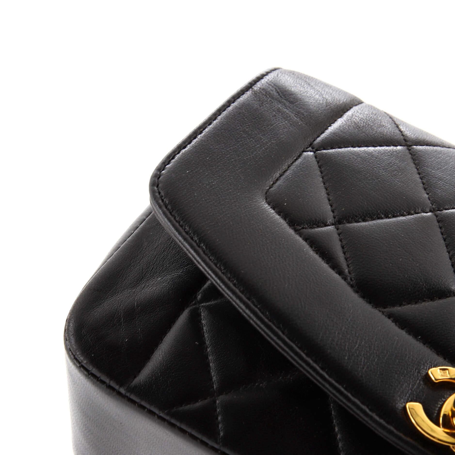 Chanel Vintage Diana Flap Bag Quilted Lambskin Small 1