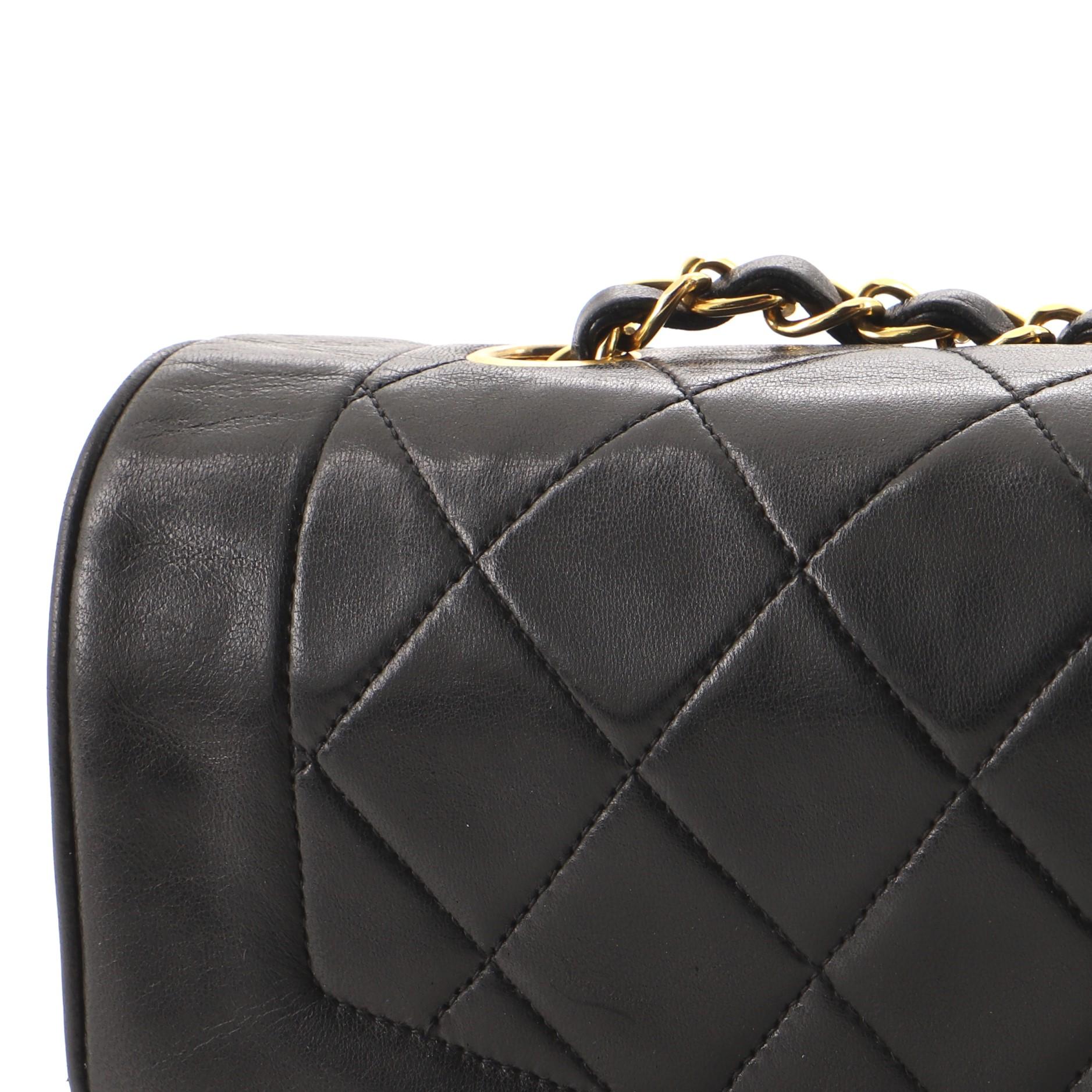 Chanel Vintage Diana Flap Bag Quilted Lambskin Small In Good Condition In NY, NY
