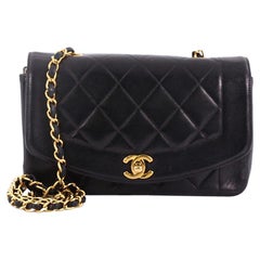 Chanel Vintage Diana Flap Bag Quilted Lambskin Small