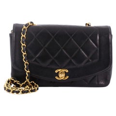 Chanel Vintage Diana Flap Bag Quilted Lambskin Small