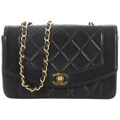Chanel Vintage Diana Flap Bag Quilted Lambskin Small