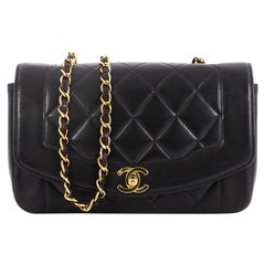 Chanel Vintage Diana Flap Bag Quilted Lambskin Small