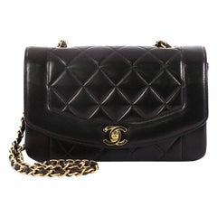 Chanel Vintage Diana Flap Bag Quilted Lambskin Small