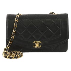 Chanel Vintage Diana Flap Bag Quilted Lambskin Small