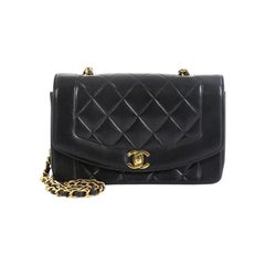 Chanel Vintage Diana Flap Bag Quilted Lambskin Small