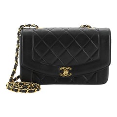 Chanel Vintage Diana Flap Bag Quilted Lambskin Small Chanel Vintage Diana Flap Bag Quilted Lambskin Small