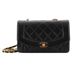 Chanel Vintage Diana Flap Bag Quilted Lambskin Small