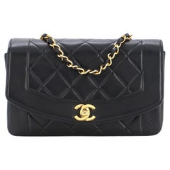 Chanel Vintage Diana Flap Bag Quilted Lambskin Small