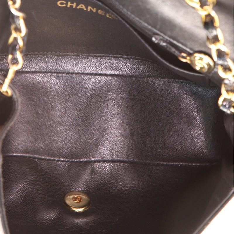 Chanel Vintage Diana Flap Bag Quilted Patent Small 1