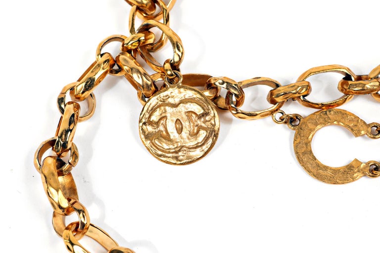 Chanel Vintage Double Layer CHANEL Runway Belt For Sale at  display picture 3