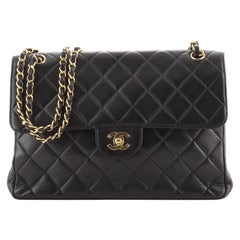 Chanel Vintage Double Sided Flap Bag Quilted Lambskin Jumbo