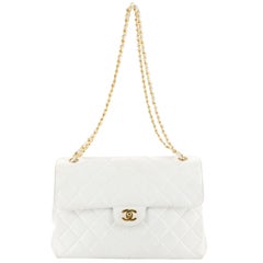 Chanel Vintage Double Sided Flap Bag Quilted Lambskin Jumbo