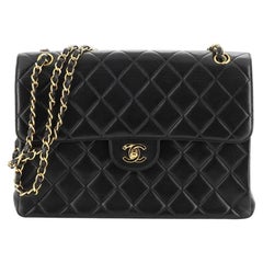 Chanel Vintage Double Sided Flap Bag Quilted Lambskin Jumbo