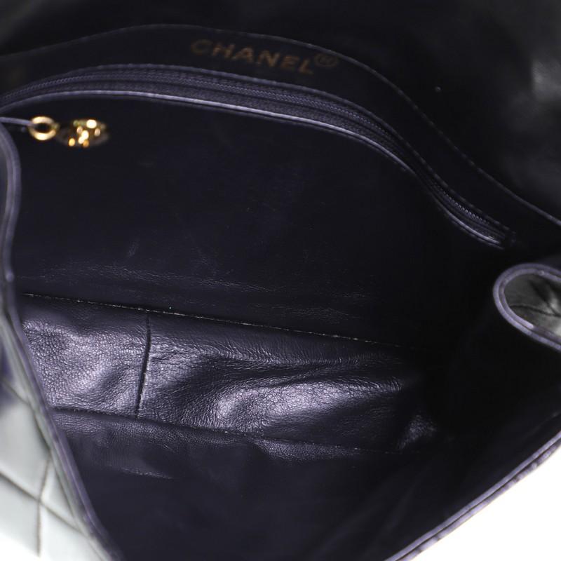 Chanel Vintage Double Sided Flap Bag Quilted Lambskin Small In Good Condition In NY, NY
