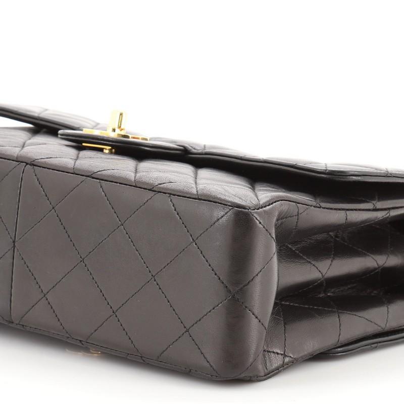 Chanel Vintage Double Sided Flap Bag Quilted Lambskin Small In Good Condition In NY, NY