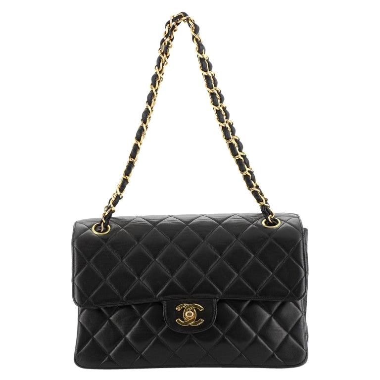 Chanel Vintage Double Sided Flap Bag Quilted Lambskin Small