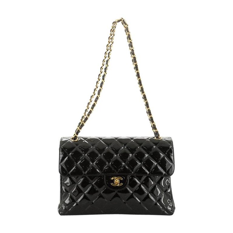 AMIA Designer Clothing - LIMITED EDITION Chanel Jumbo Flap Bag 🖤 This  patchwork style completes any outfit. In excellent condition +  Authenticated by @entrupy ✨ View more details on our website via