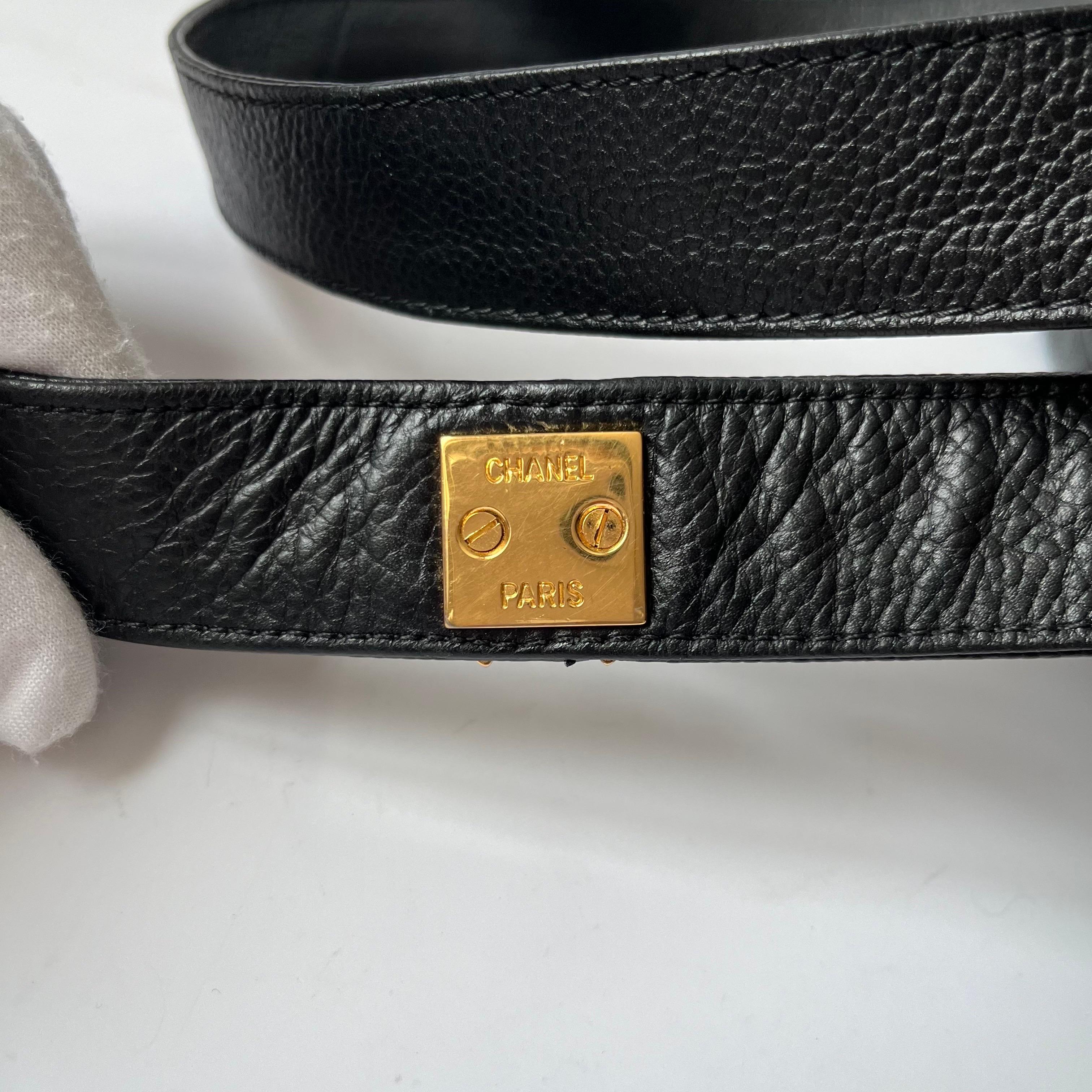 Chanel Vintage Duma Backpack Black Caviar Leather Gold Hardware, 1996-97 For Sale 16