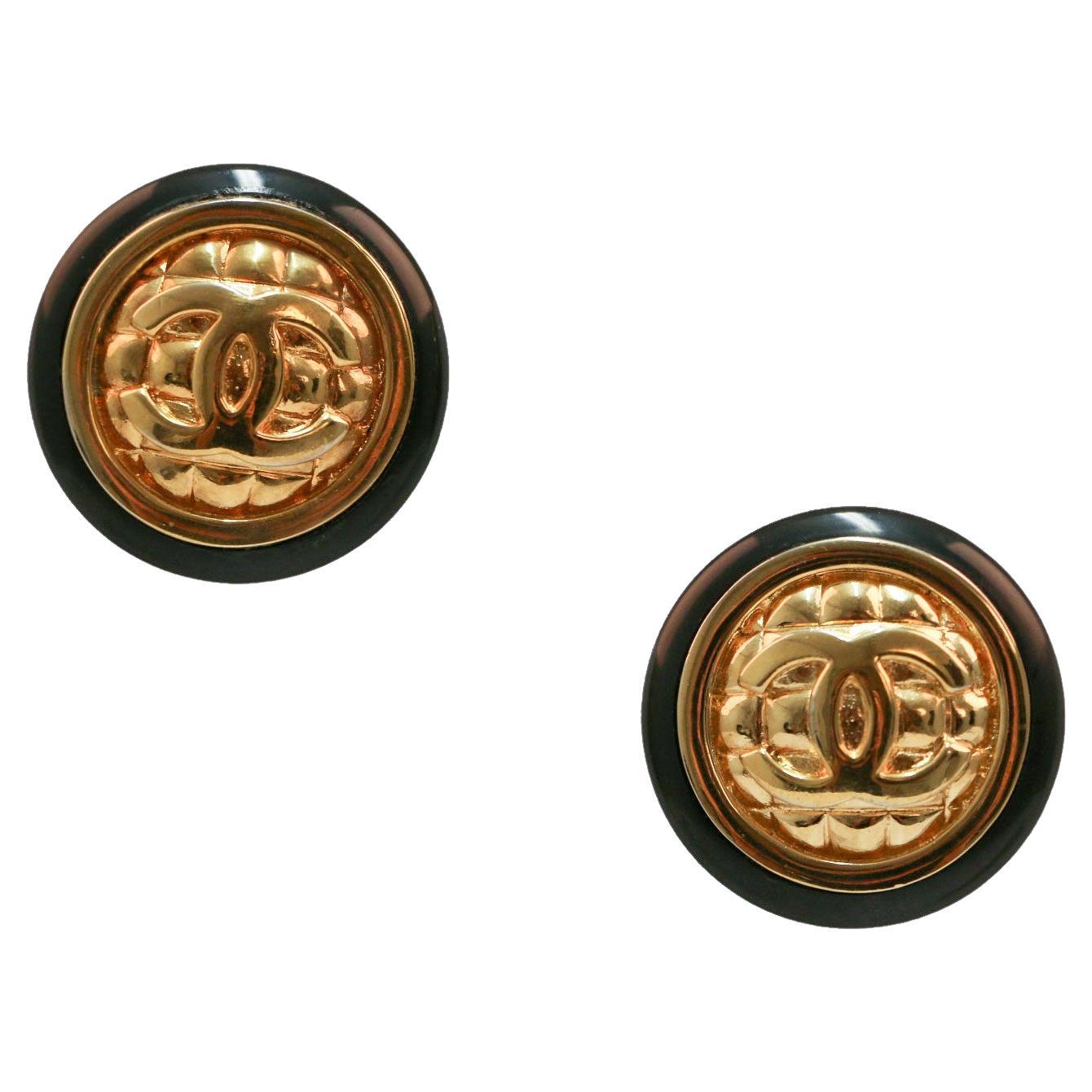 Chanel vintage earrings For Sale