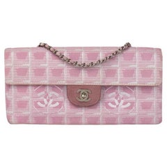 CHANEL, Vintage East Chocolate Bar in pink canvas