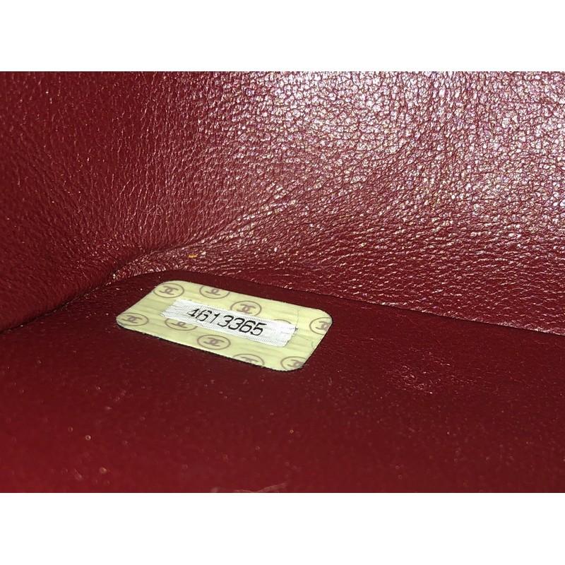 Chanel Vintage Umschlag Klappe Tasche Chevron Lammfell Medium 5