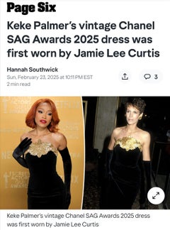 Chanel Vintage F/W 1985 Lesage Gold Sunburst Embellished Black Velvet Knee Dress