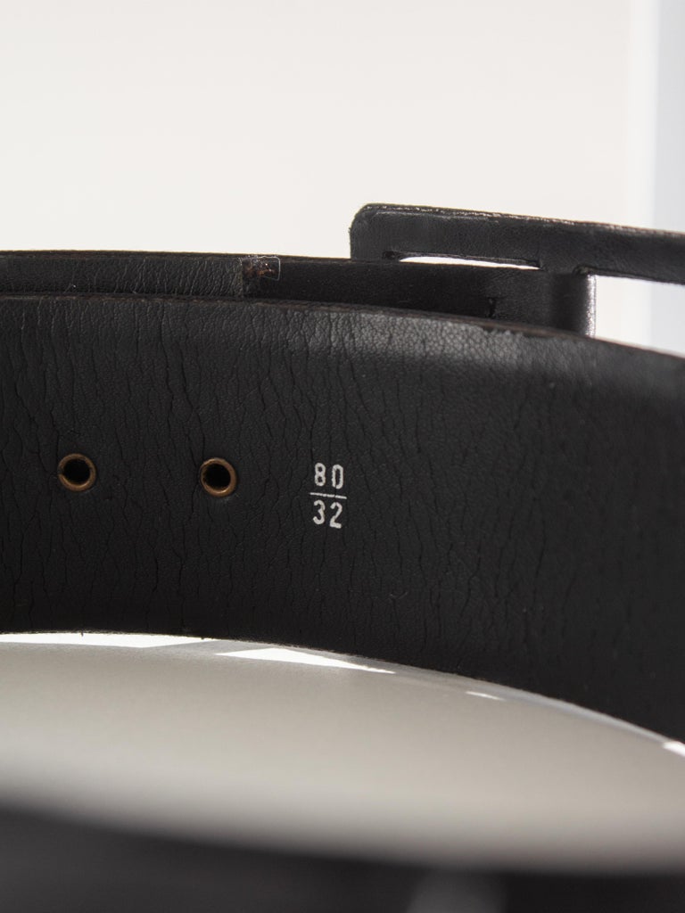 Chanel Vintage F/W 1995 Black Satin Bow Wide Waist 95A Belt  display picture 2