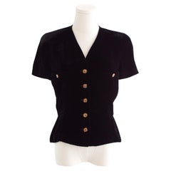 Chanel Vintage F/W1996 Runway LBJ Gold Gripoix Veste 96A ornée de bijoux