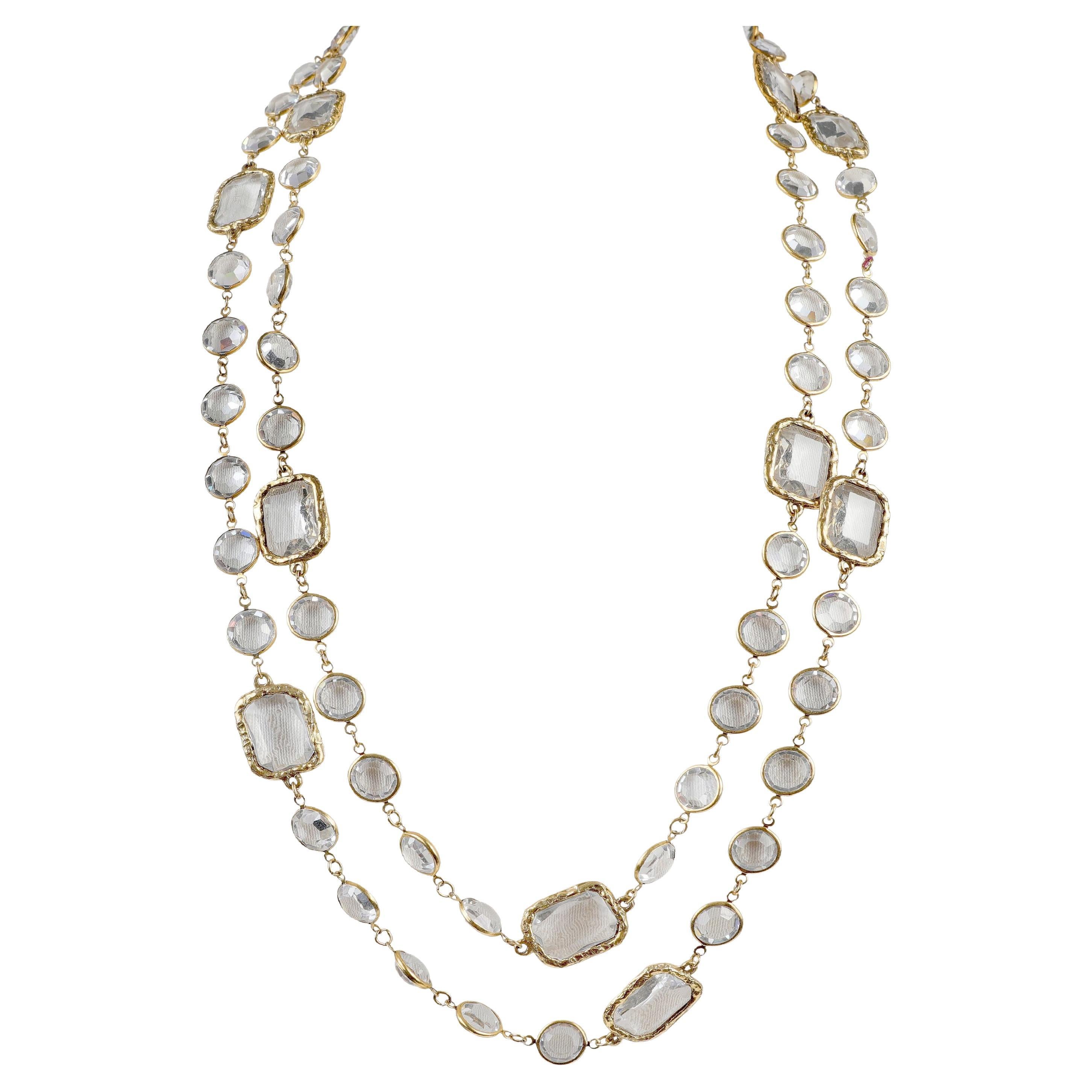 Chanel Vintage Faceted Crystal Necklace