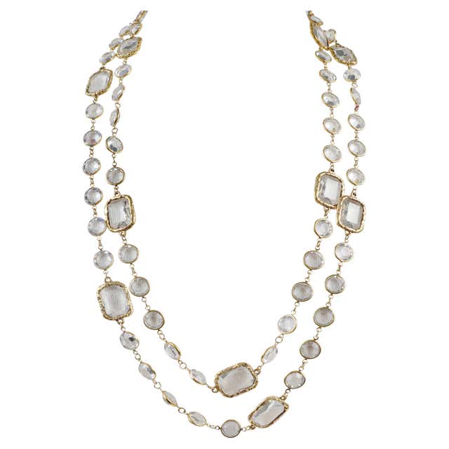Chanel 2014 runway Pearl Lariat Necklace at 1stDibs