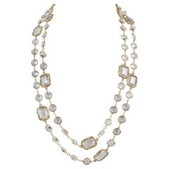Chanel Vintage Faceted Crystal Necklace 