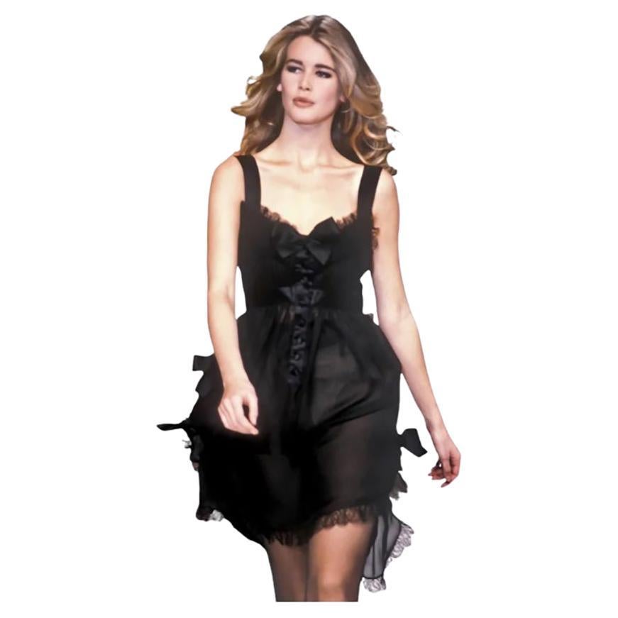 Silk mid-length dress Chanel Black size 40 FR in Silk - 31959272