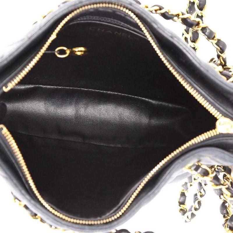 Chanel Vintage Fan Tote Quilted Lambskin Small 2